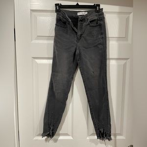 Black denim skinny jeans